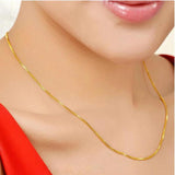 Stainless Steel Silver Plated Box Chain Necklace 47+4cm Extend Link