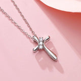 Arrival Silver 925 Necklace Zircon Cross Pendant Women Jewelry