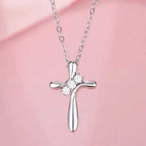 Arrival Silver 925 Necklace Zircon Cross Pendant Women Jewelry