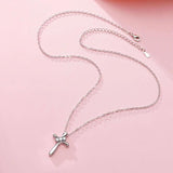 Arrival Silver 925 Necklace Zircon Cross Pendant Women Jewelry