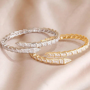 Crystal Snake Bangles & Bracelet Open Bangle Ins Jewelry