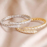 Crystal Snake Bangles & Bracelet Open Bangle Ins Jewelry