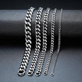 Men's Cuban Chain Necklace Tricolor Hip Hop Rock Style Jewelry