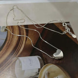 925 Silver Heart Necklace Women Fine Jewelry Wedding Gift