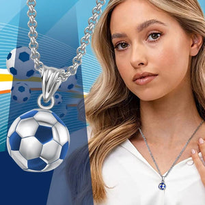 Stainless Steel 3D Soccer Football Basketball Charm Necklace Earrings
