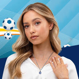 Stainless Steel 3D Soccer Football Basketball Charm Necklace Earrings