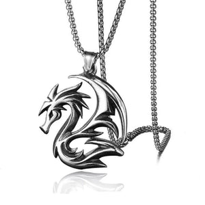 Dragon Necklace Hip Hop Stainless Steel Jewelry for Men