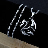 Dragon Necklace Hip Hop Stainless Steel Jewelry for Men