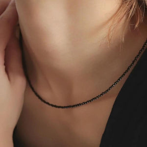 Facted Gem Necklace Women Jewelry Natural Stone Choker Healing