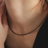 Facted Gem Necklace Women Jewelry Natural Stone Choker Healing