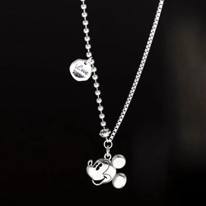 Retro Punk Asymmetrical Mouse Pendant Necklace