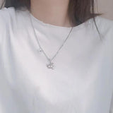 Retro Punk Asymmetrical Mouse Pendant Necklace