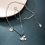 Retro Punk Asymmetrical Mouse Pendant Necklace