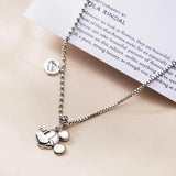 Retro Punk Asymmetrical Mouse Pendant Necklace