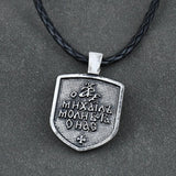 Men Necklace ST.GEORGE ON HORSE KILLS DRAGON Protect US Saint Shield Protection