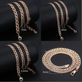 585 Rose Venitian Link Necklace for Women