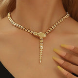 European American Metal Snake Necklace Women Party Hot Selling