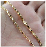 925 Sterling Silver 18K Chain Necklace Wedding Jewelry for Men and Women