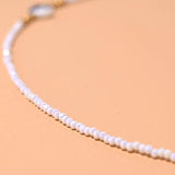 Yin Yang Shell Charm Choker Stainless Steel Necklace