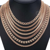 585 Rose Gold Necklace Chain Jewelry LCNN1