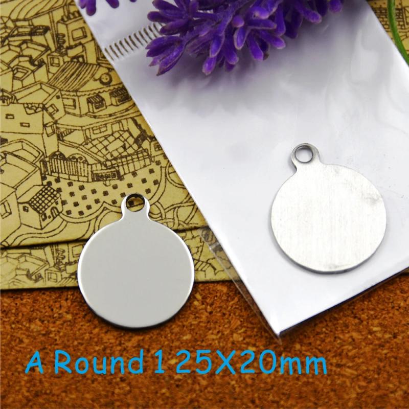 10pcs Stainless Steel Charms for DIY Necklaces
