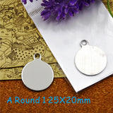 10pcs Stainless Steel Charms for DIY Necklaces