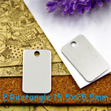 10pcs Stainless Steel Charms for DIY Necklaces