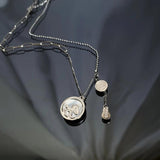 Stainless Steel Horse Dollar Pendant Necklace for Women