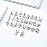 Alphabet Men Pendant Necklace Initial Letter Stainless Steel Clavicle Jewelry