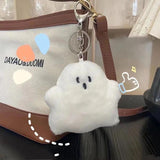 Funny Ghost Keychain School Bag Pendant Plush Doll Hanging Accessories
