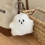 Funny Ghost Keychain School Bag Pendant Plush Doll Hanging Accessories