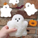 Funny Ghost Keychain School Bag Pendant Plush Doll Hanging Accessories