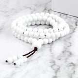6mm Porcelain Beaded Necklace 108 Japamala Beads Natural Stone Men Bracelet