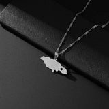 Jamaica Pendant Necklace Jamaican Stainless Steel Wedding Jewelry