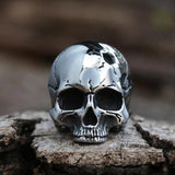 Men Broken Head Skull Chain Necklace Hip Hop Jewelry Gothic Skull Pendant
