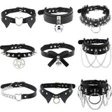 Heart Pendant Choker Necklace Gothic Punk Style