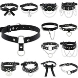Heart Pendant Choker Necklace Gothic Punk Style