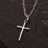 Stainless Steel Cross Pendant Necklace for Men/Women