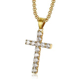 Stainless Steel Cross Pendant Necklace for Men/Women
