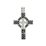 Celtic Knot Cross Pendant Necklace Norse Viking Stainless Steel Gift