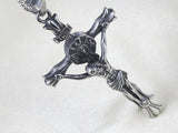 Titanium Steel Jesus Cross Pendant Necklace Hip-Hop Jewelry