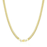 18K 5mm Sideways Chain Necklace 45-60cm Wedding Party Charm
