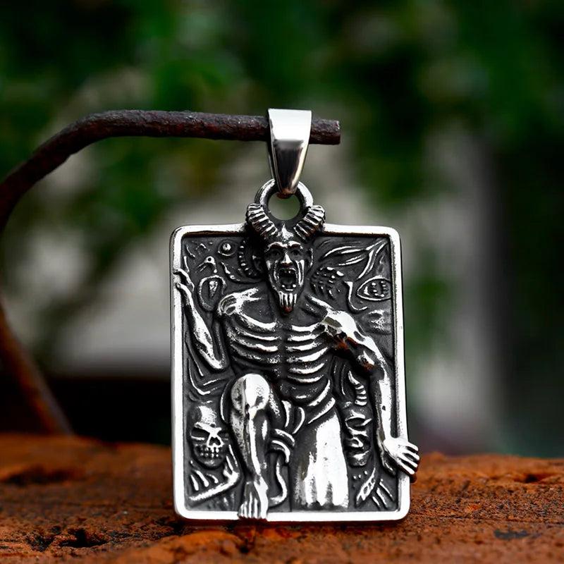 Beier Stainless Steel Demon Pendant Necklace BP8-1176