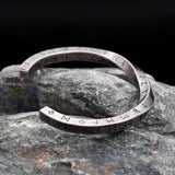 Vintage Viking Twist Cuff Bangles Stainless Steel Bracelet