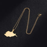 Afghanistan Map Flag Pendant Necklaces for Afghan Men Women