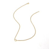 Initial Letter Necklace 2mm Stainless Steel Chain Jewelry Gift
