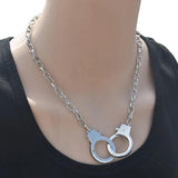 Handcuffs Pendant Charm Necklace Gothic Collar Statement Necklaces