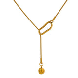 Stainless Steel Bib Chain Necklace Women Charm Jewelry Gift