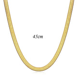 Stainless Steel Snake Chain Choker Necklace for Women