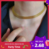 Stainless Steel Snake Chain Choker Necklace for Women
